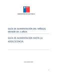 guía de alimentación del niño(a) menor de 2 años