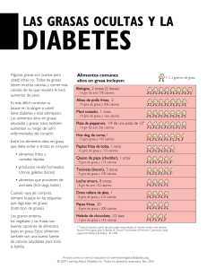 las grasas ocultas y la - Learning About Diabetes