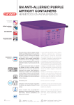 gn anti-allergic purple airtight containers