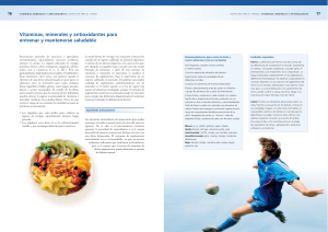 Vitaminas, minerales y antioxidantes para entrenar y mantenerse