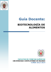 Biotecnología de Alimentos - Facultad de Ciencias Químicas