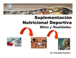Suplementación Nutricional Deportiva