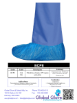 Estilo BCPE Descripción Polietileno clorado, CPE zapato azul cubre