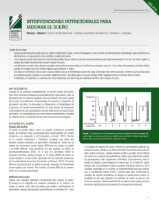 intervenciones nutricionales para mejorar el sueño