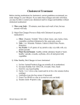 Cholesterol Treatment