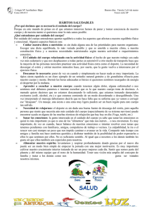 salud 3º ciclo EP - Colegio Concertado Mª Auxiliadora