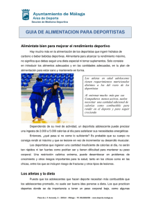 guia de alimentacion para deportistas - Deportes