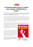 La Fundación MAS arranca la V edición de la campaña “100.000