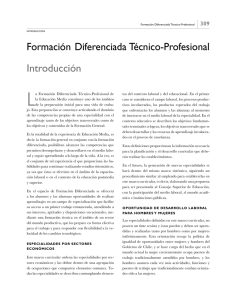Introducci&oacute;n Formaci&oacute;n Diferenciada T&eacute;cnico-Profesional