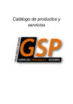 Catálogo de productos y servicios