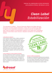 Clean Label Estabilización