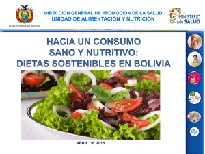 Dietas sostenibles en Bolivia