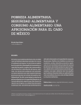 pobreza alimentaria, seguridad alimentaria y consumo alimentario