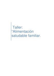 taller alimentación saludable familiar