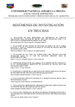 Truchas - Universidad Nacional Agraria La Molina