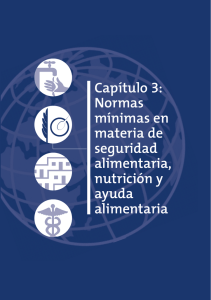 Normas mínimas en materia de seguridad alimentaria, nutrición y