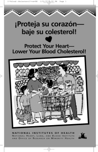 ¡Proteja su corazón— baje su colesterol!