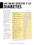 las sales ocultas y la - Learning About Diabetes