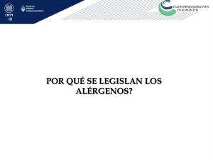 por qué se legislan los alergenos?