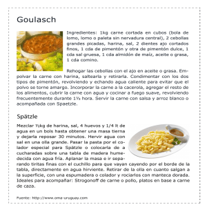 Goulash con Spätzle