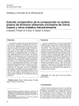 Estudio comparativo de la composición en ácidos grasos de