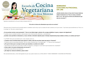 seminario coaching nutricional on line