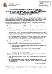 Nota Informativa - Cexgan - Ministerio de Agricultura, Alimentación y