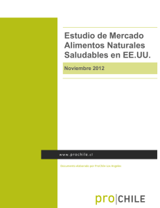 Estudio de Mercado alimentos Naturales Saludables en