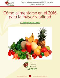 Cómo alimentarse en el 2016 para la mayor vitalidad