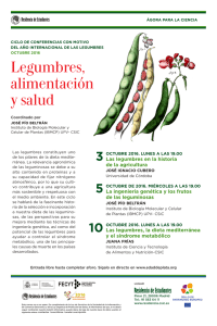 Legumbres, alimentación y salud
