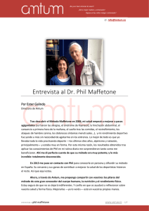 Entrevista al Dr. Phil Maffetone