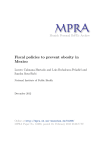 Fiscal policies to prevent obesity in Mexico