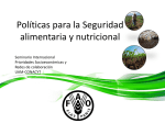 Políticas para la Seguridad Alimentaria y Nutricional