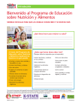 Bienvenido al Programa de Educación sobre Nutrición y Alimentos