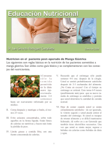 Recomendaciones Dietéticas Manga