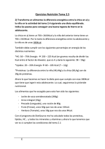 Ejercicios Nutrición Tema 2.5