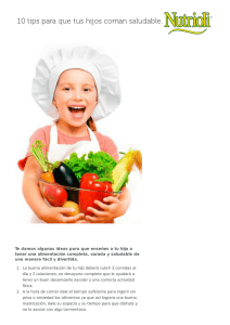 10 tips para que tus hijos coman saludable.