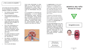 HOSPITAL DEL NIÑO División de Cirugía Amigdalectomía