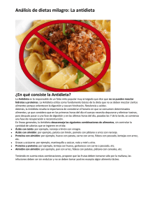 Análisis de dietas milagro: La antidieta