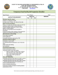 Temporary Food Facility Self-Inspection Checklist