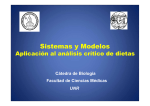 Sistemas - Modelos - Análisis Crítico de Dietas