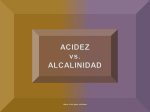 Acidez vs. Alcalinidad