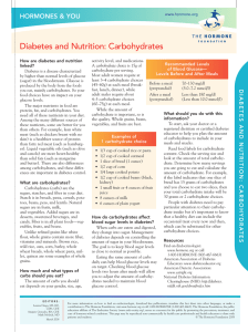 Diabetes and Nutrition
