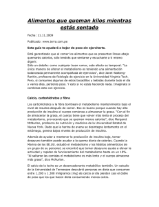Alimentos que queman kilos mientras estás sentado