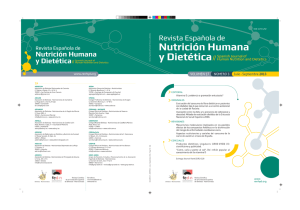 Vol 17 (3): 93-136 - Revista Española de Nutrición Humana y Dietética