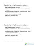 Fluoride Varnish aftercare Instructions Fluoride Varnish aftercare