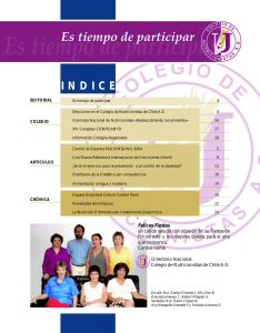 Número 3 - Colegio de Nutricionistas de Chile