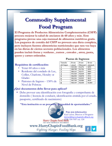Commodity Supplemental Food Program