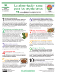Spanish DG Tipsheet 8 HealthyEatingforVegetarians.indd
