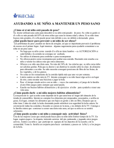Ayudando a su hijo a mantener un peso saludable